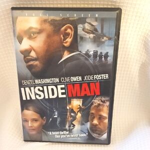 Inside Man DVD Starring Denzel Washington, Clive Owen, Jodie Foster Rated R